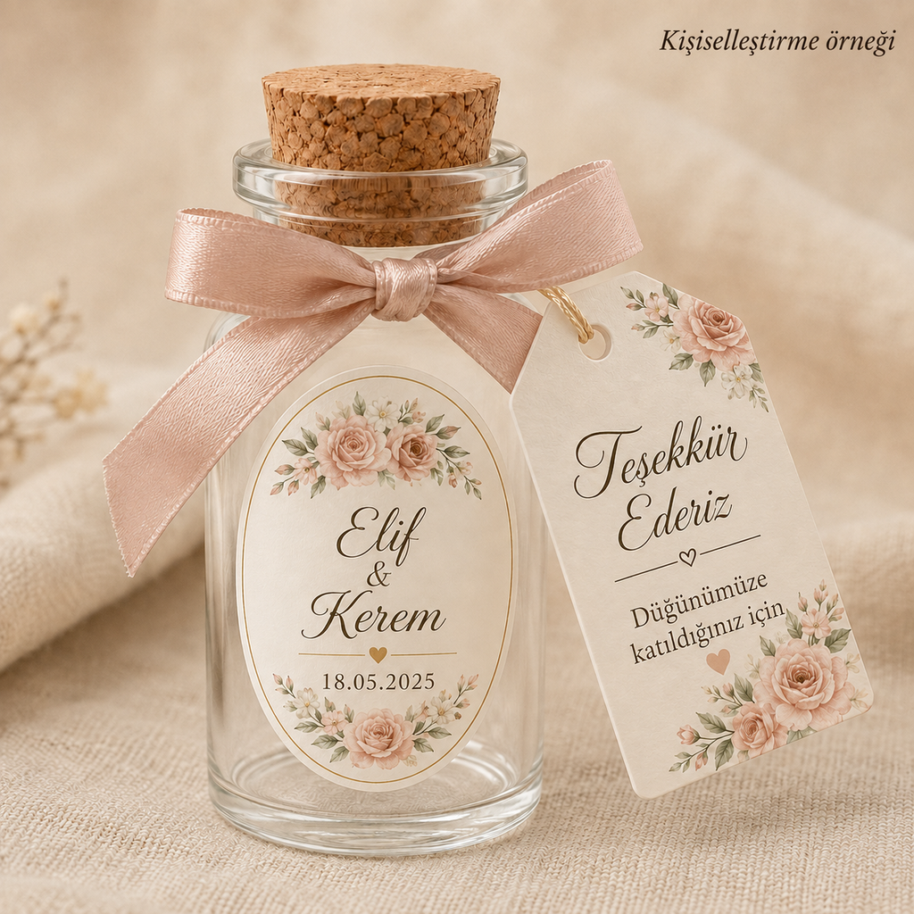 Kişiselleştirilmiş Mini Şişe Hediyelik Kiti