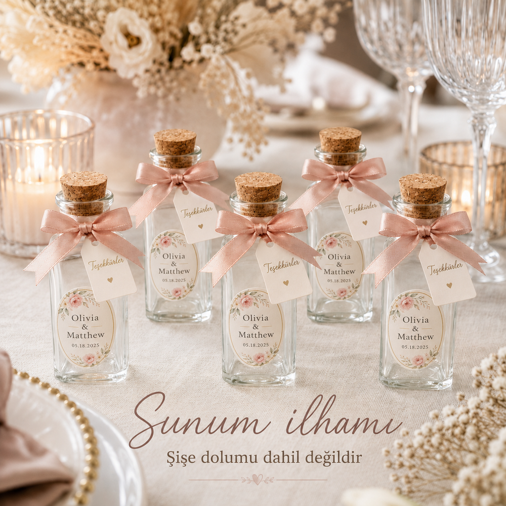 Kişiselleştirilmiş Mini Şişe Hediyelik Kiti